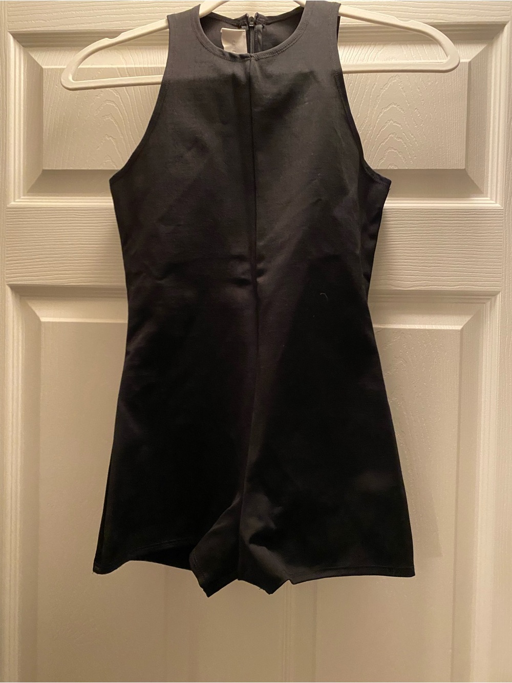 Black Sleeveless Mini shorts one piece